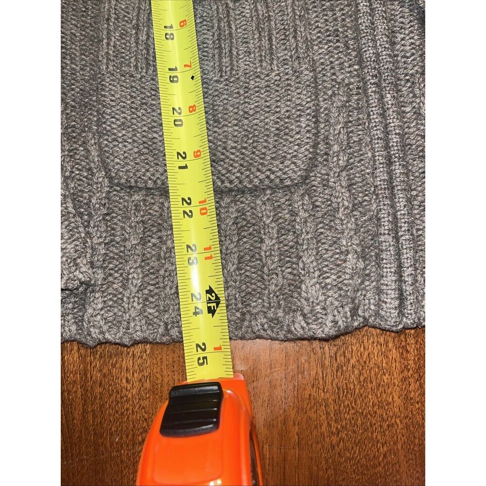 Carhartt Womens Full Zip Cardigan Sweater Size S Brown Lambswool Blend Pockets - Picture 4 of 5